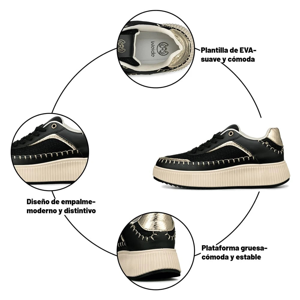 ZAPATILLAS MUJER PLATAFORMA WEIDE HX520