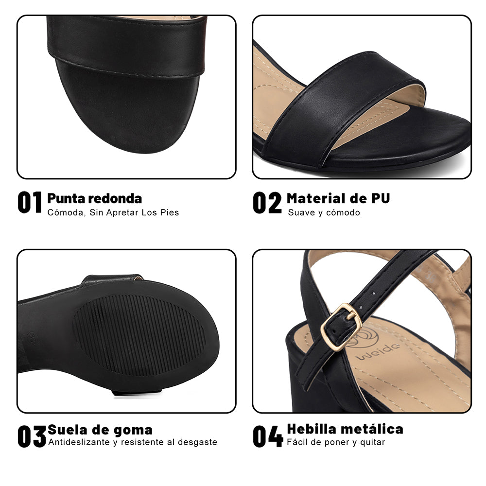 SANDALIAS MUJER TACO WEIDE JS71B