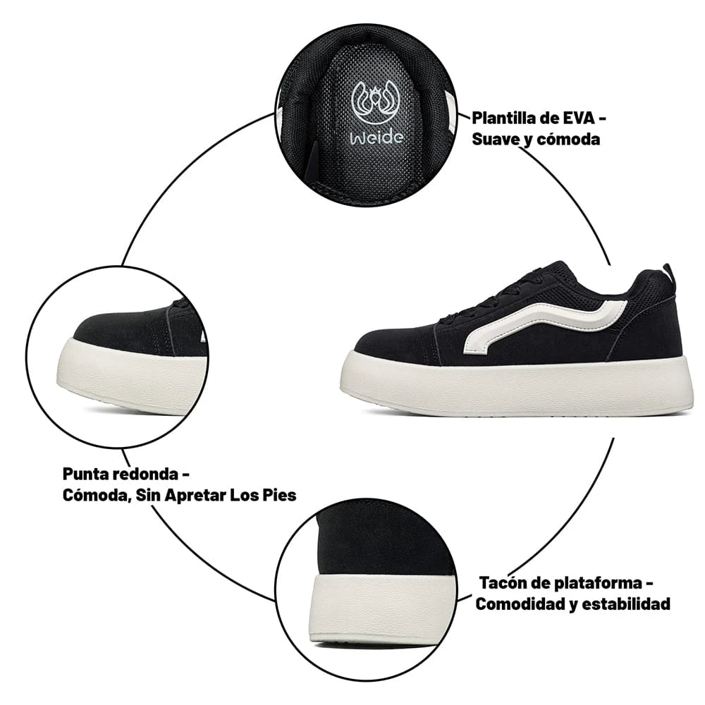 ZAPATILLAS MUJER PLATAFORMA WEIDE LT215