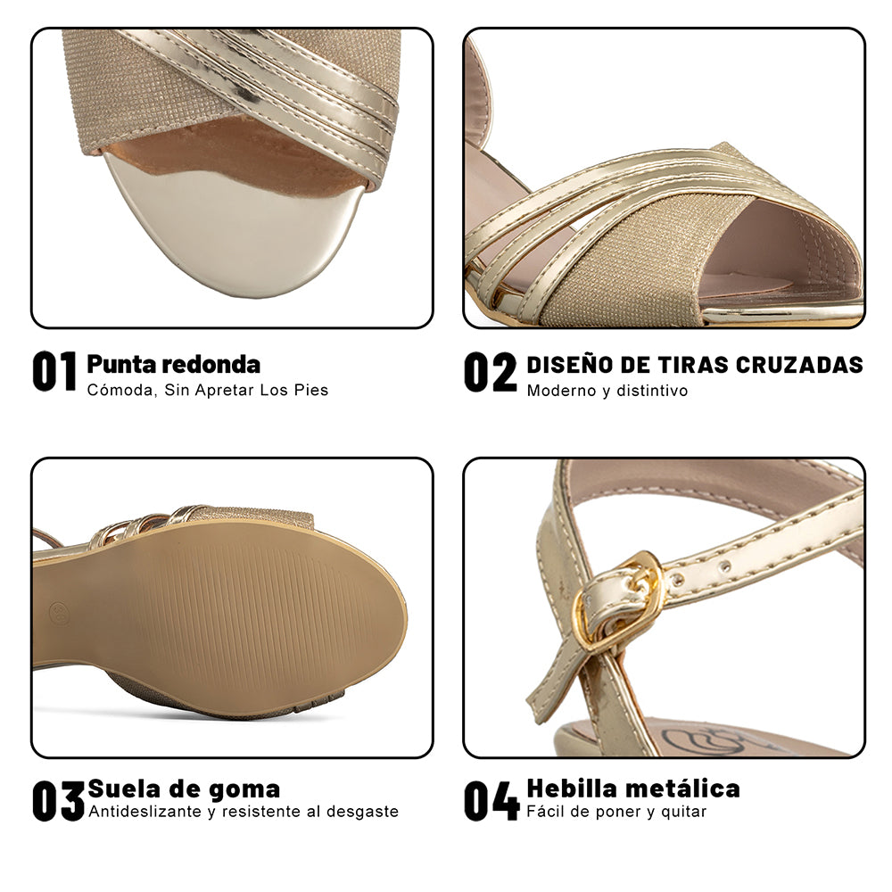 SANDALIAS MUJER TACO WEIDE QIU257