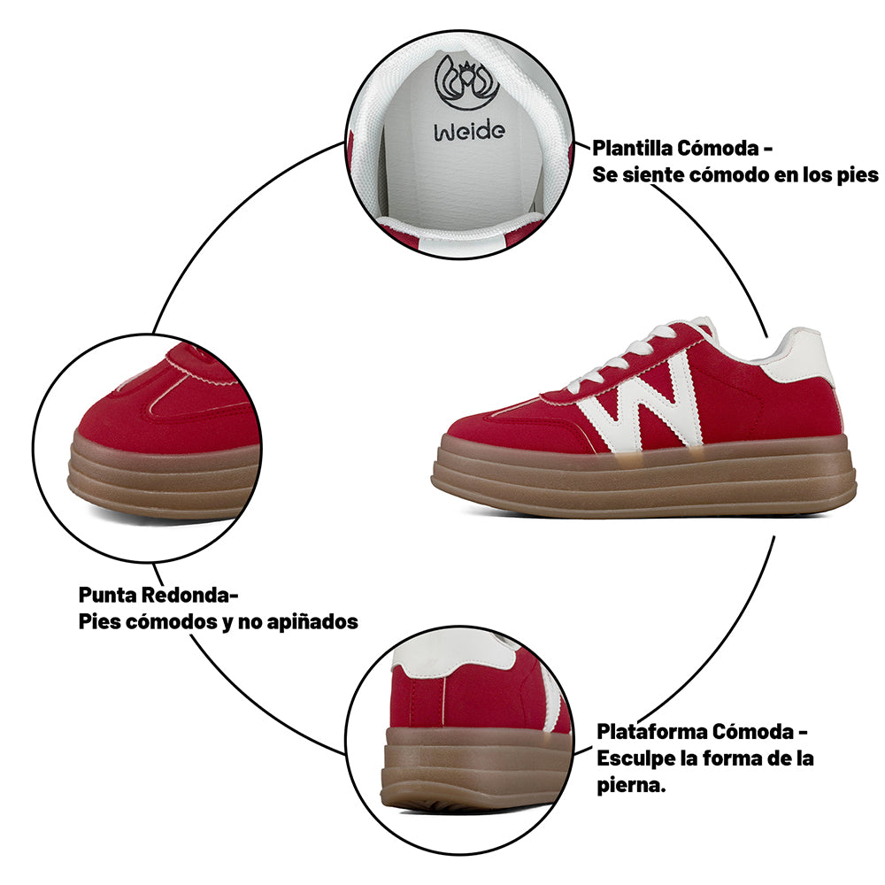 ZAPATILLAS PLATAFORMA MUJER WEIDE SL14