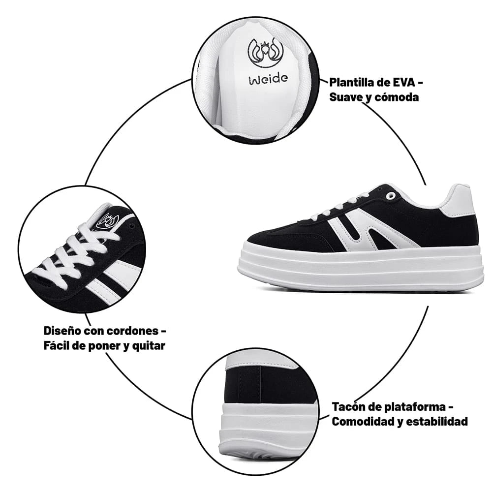 ZAPATILLAS MUJER PLATAFORMA WEIDE SL65