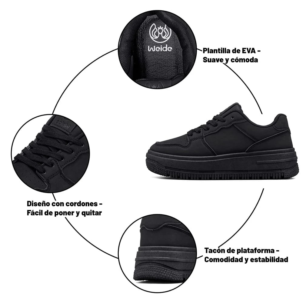 ZAPATILLAS MUJER PLATAFORMA WEIDE SL66