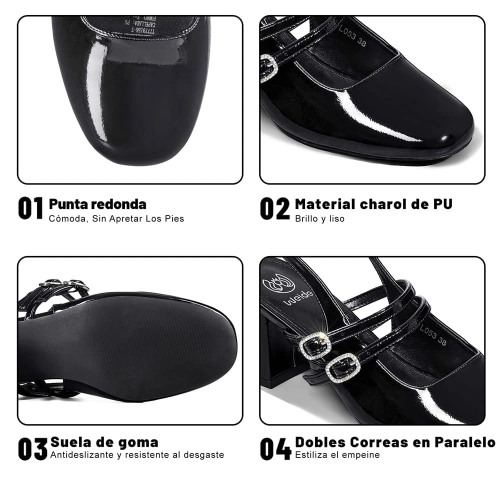 ZAPATOS MUJER TACO WEIDE YL053