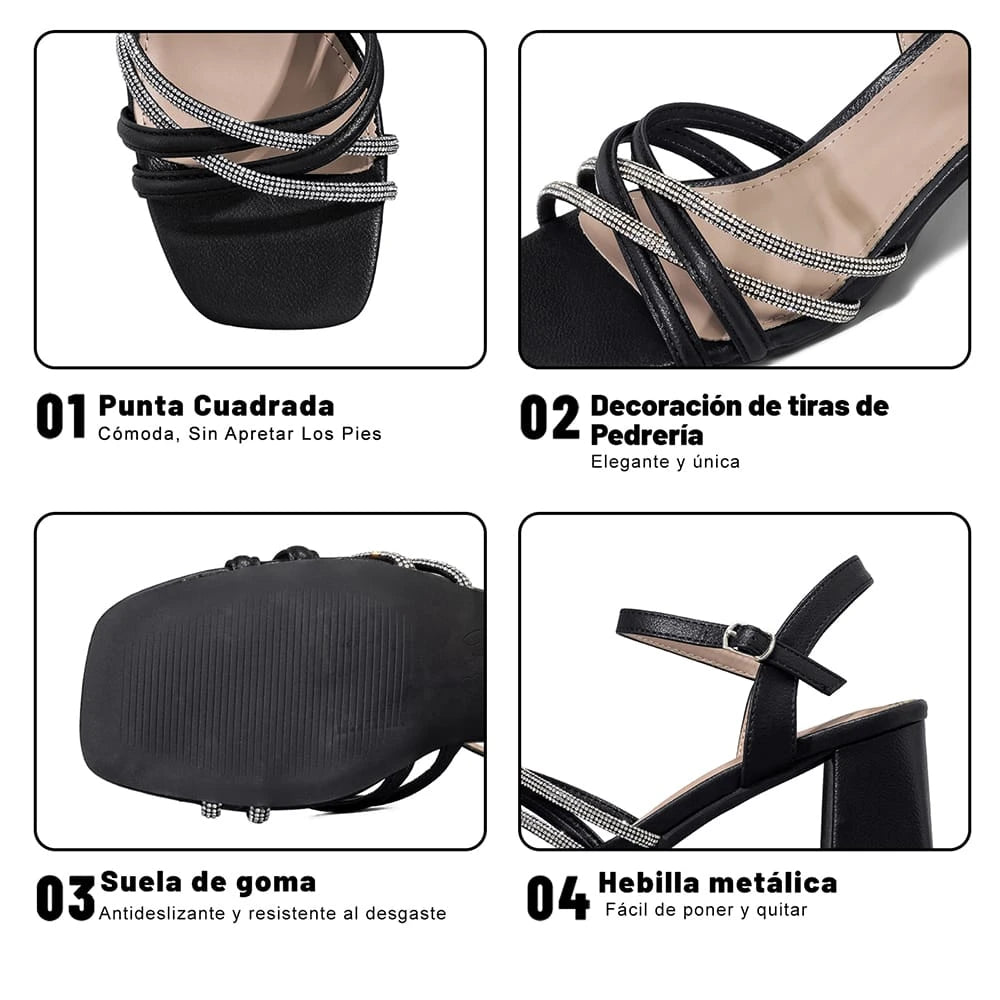 SANDALIAS MUJER TACO WEIDE YOU239B