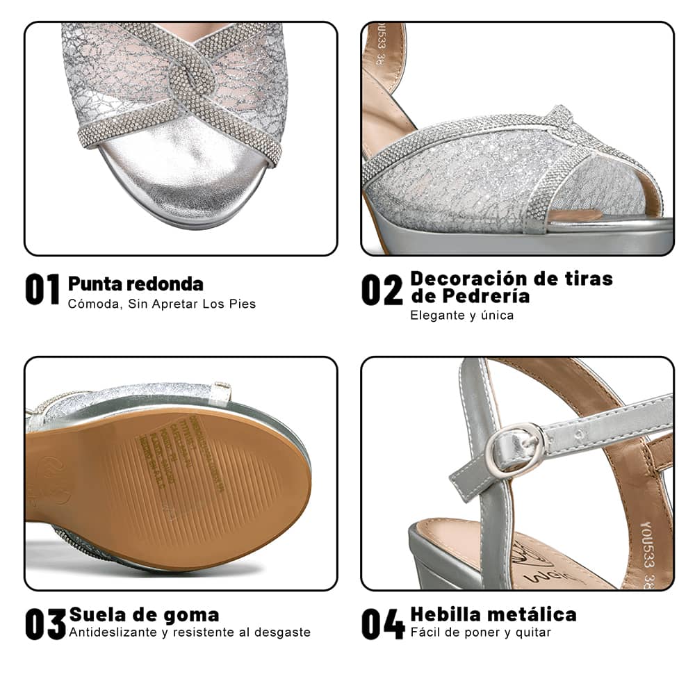 SANDALIAS MUJER TACO WEIDE YOU533