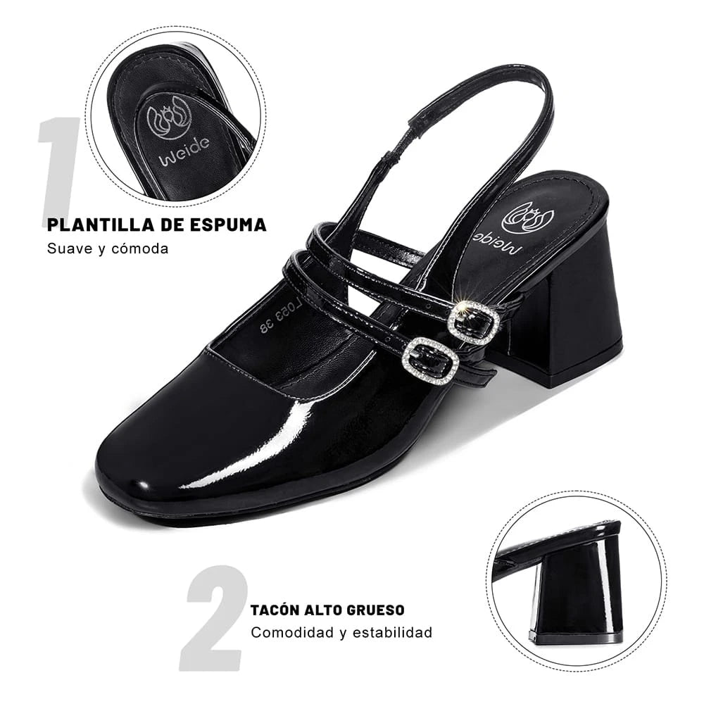 ZAPATOS MUJER TACO WEIDE YL053