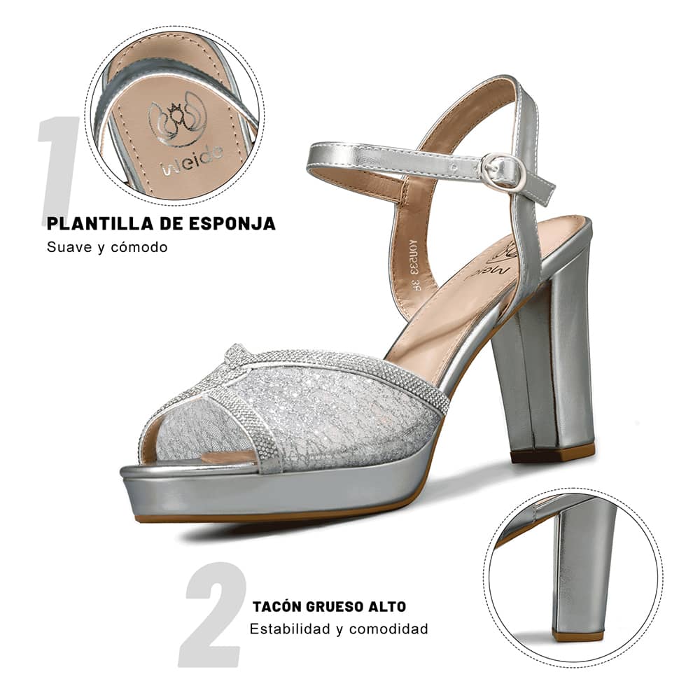 SANDALIAS MUJER TACO WEIDE YOU533