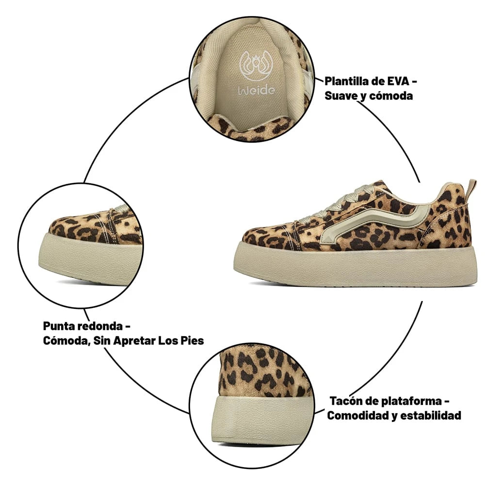 ZAPATILLAS MUJER PLATAFORMA WEIDE LT215