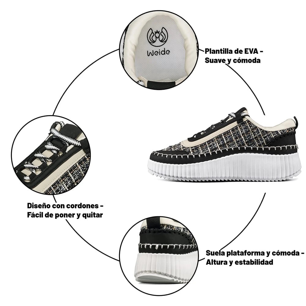 ZAPATILLAS MUJER PLATAFORMA WEIDE SL58