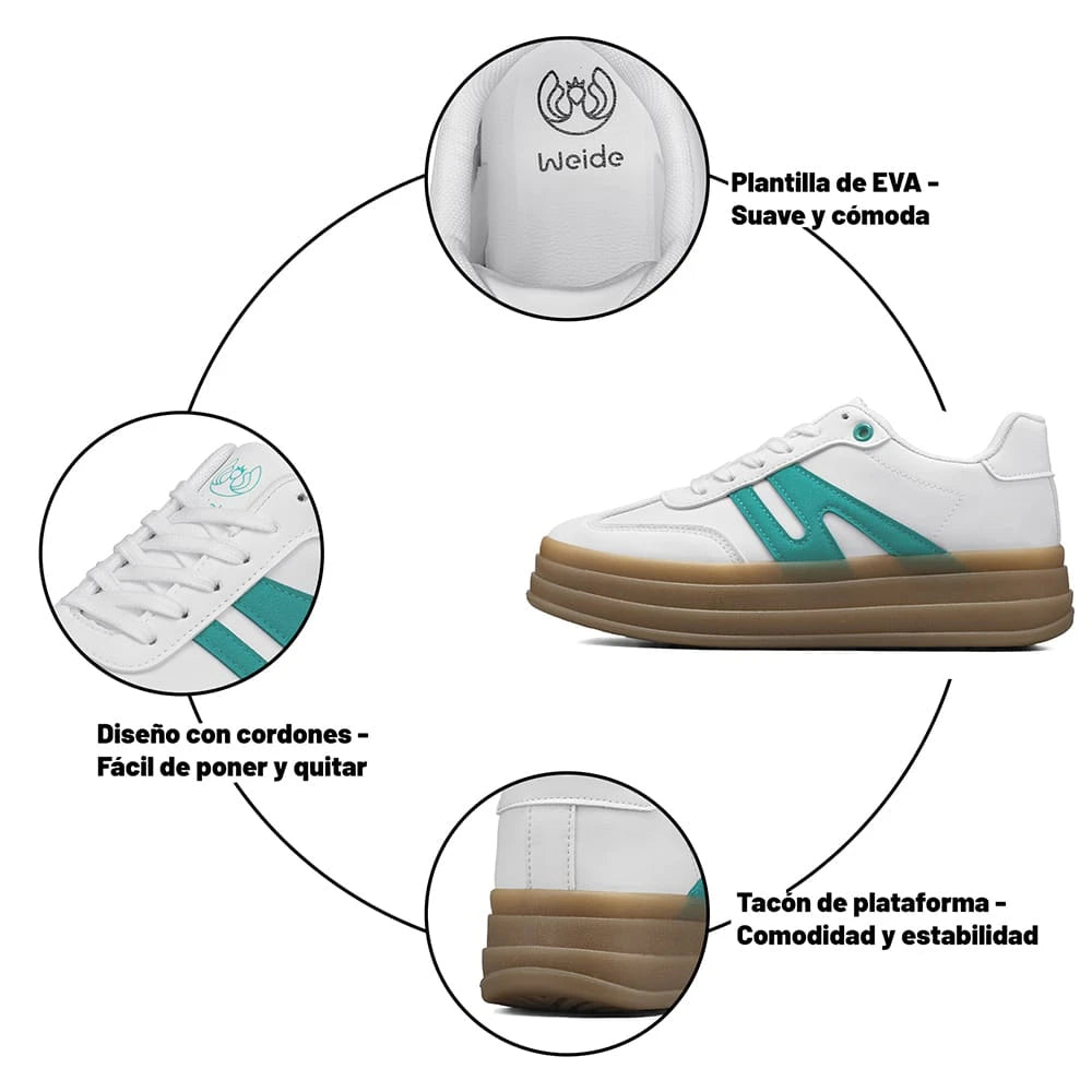 ZAPATILLAS MUJER PLATAFORMA WEIDE SL65