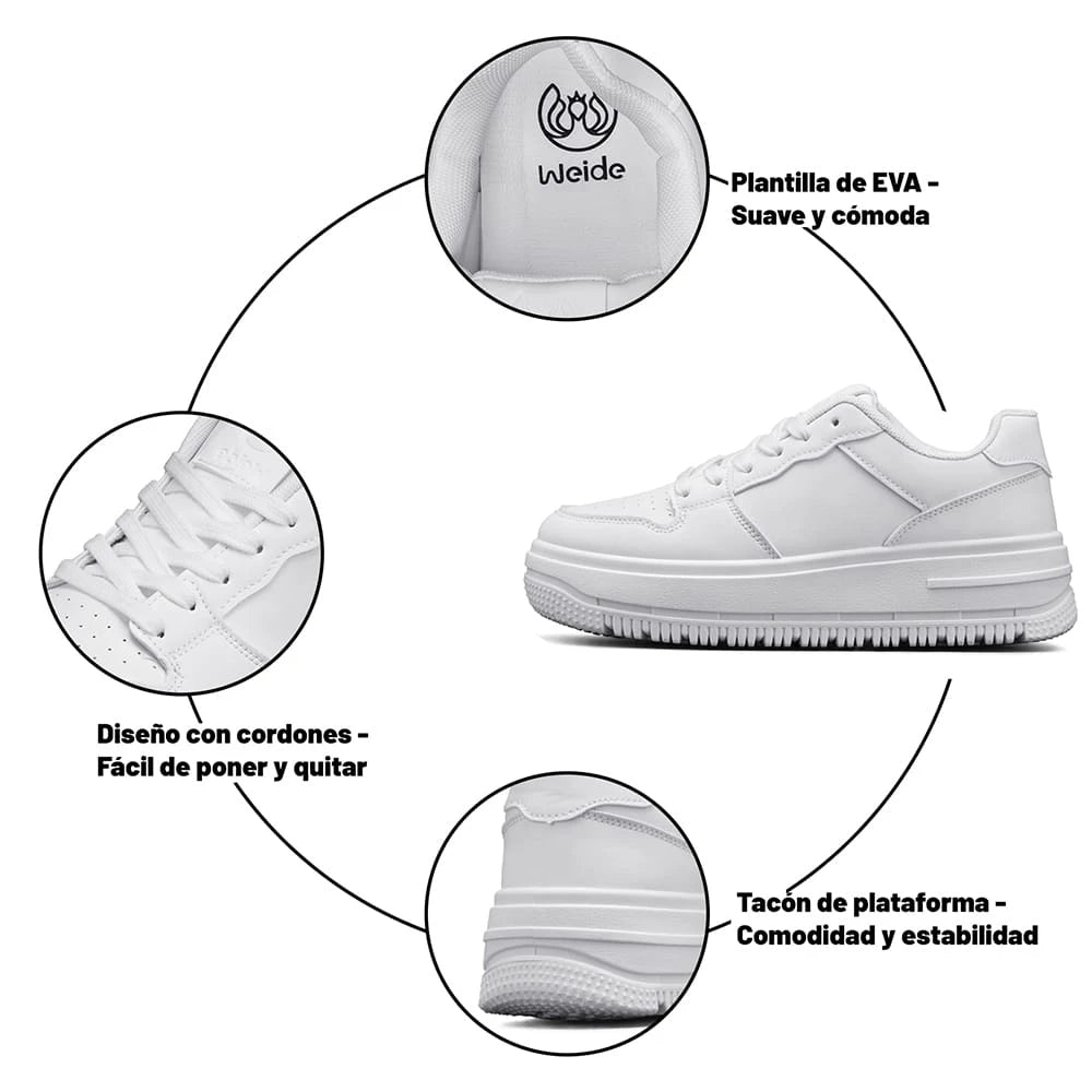ZAPATILLAS MUJER PLATAFORMA WEIDE SL66