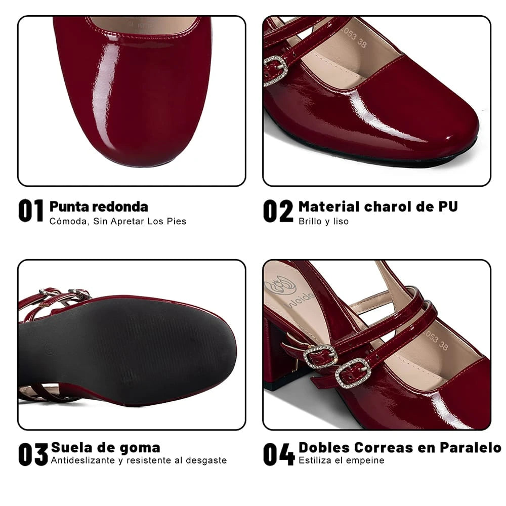 ZAPATOS MUJER TACO WEIDE YL053