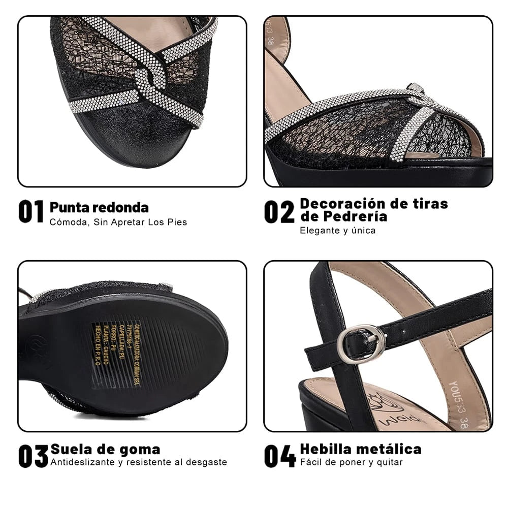 SANDALIAS MUJER TACO WEIDE YOU533