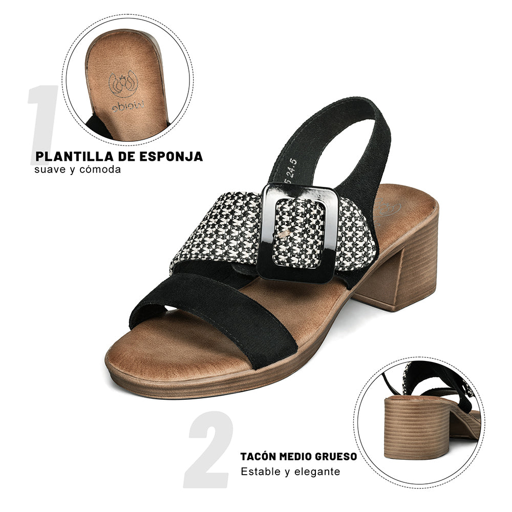 SANDALIAS MUJER TACO WEIDE JN705