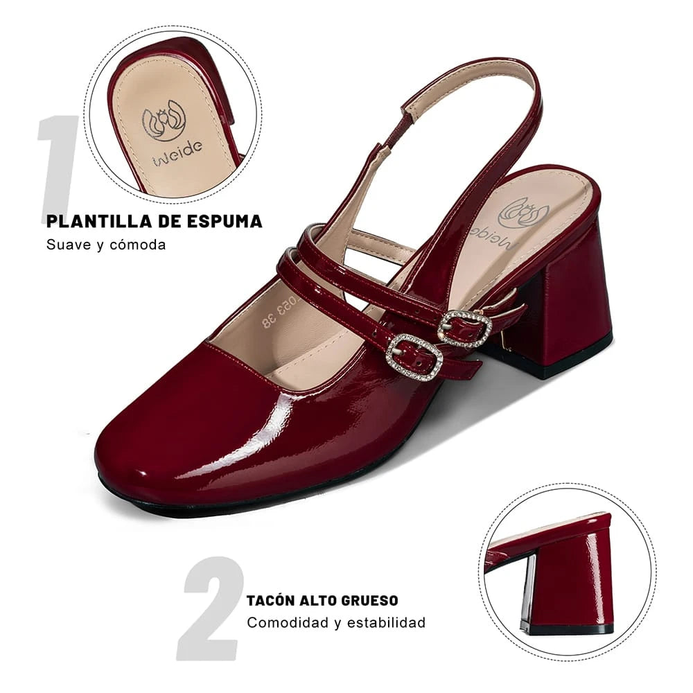 ZAPATOS MUJER TACO WEIDE YL053