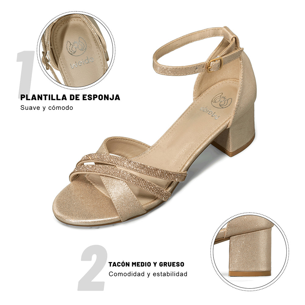 SANDALIAS MUJER TACO WEIDE YOU525