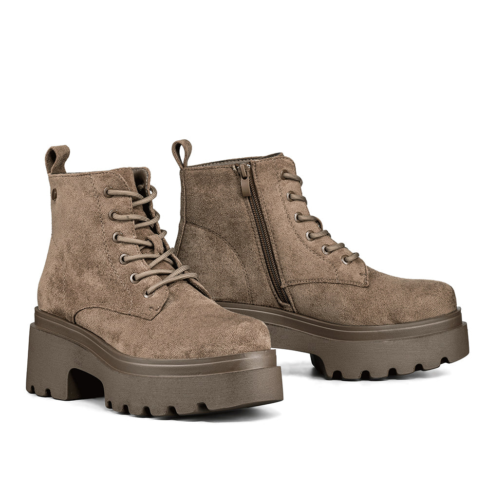 BOTINES PLATAFORMA MUJER CAQUI WEIDE DH31