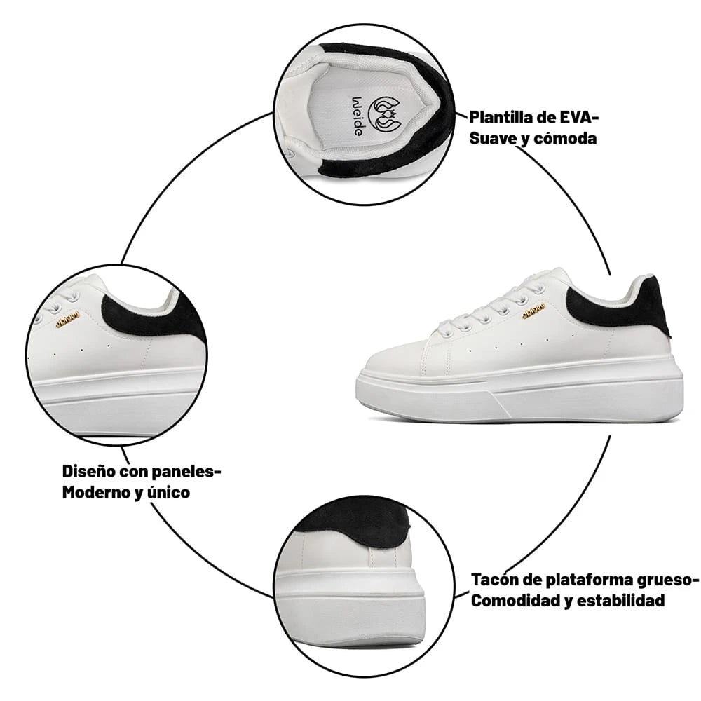 ZAPATILLAS MUJER PLATAFORMA WEIDE LT211