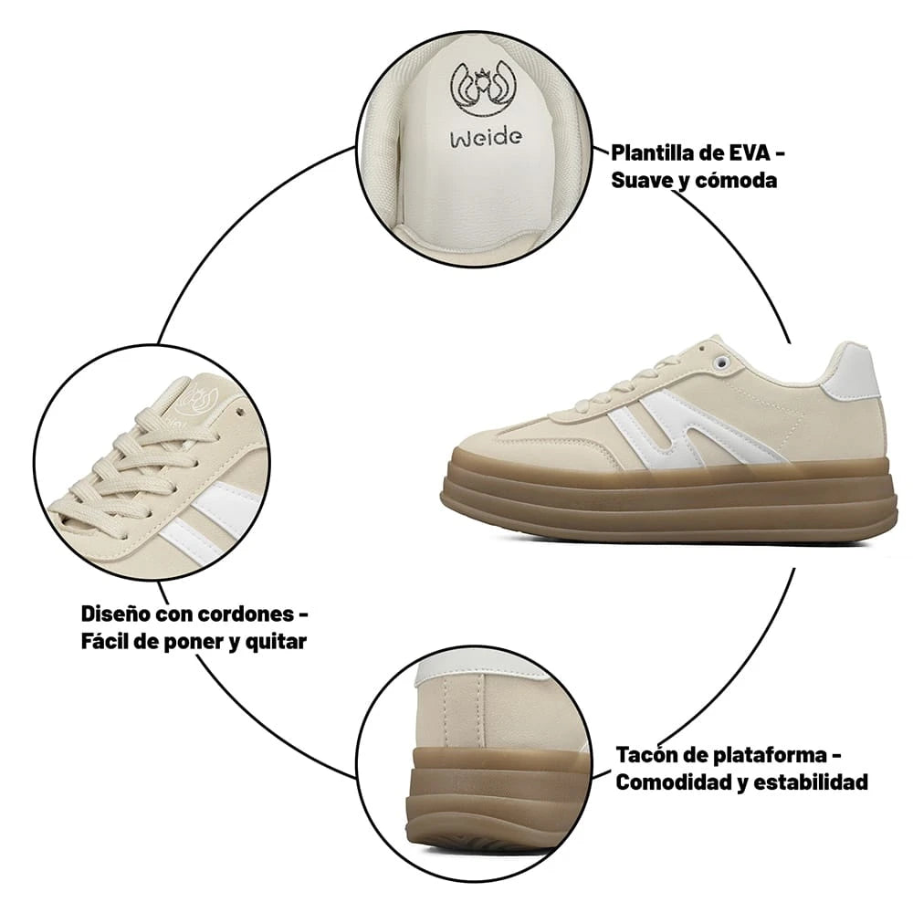 ZAPATILLAS MUJER PLATAFORMA WEIDE SL65
