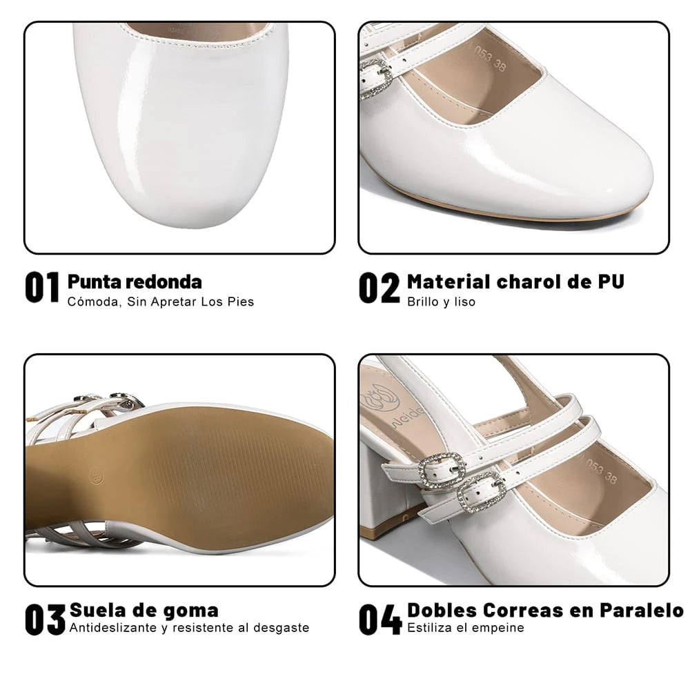 ZAPATOS MUJER TACO WEIDE YL053