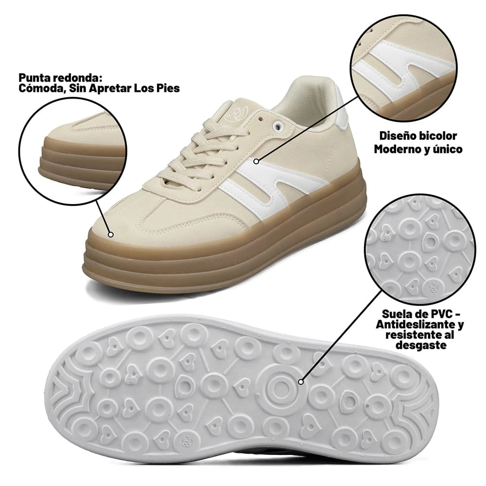 ZAPATILLAS MUJER PLATAFORMA WEIDE SL65