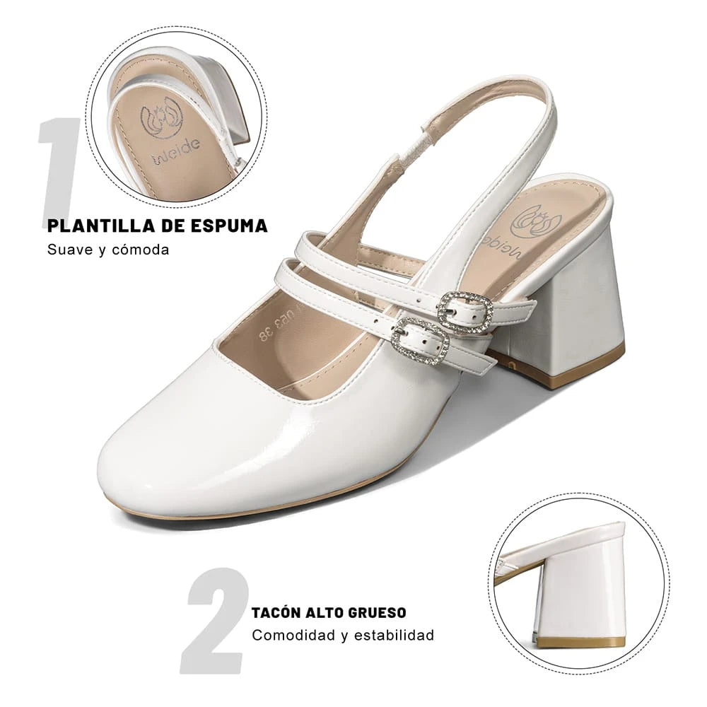 ZAPATOS MUJER TACO WEIDE YL053