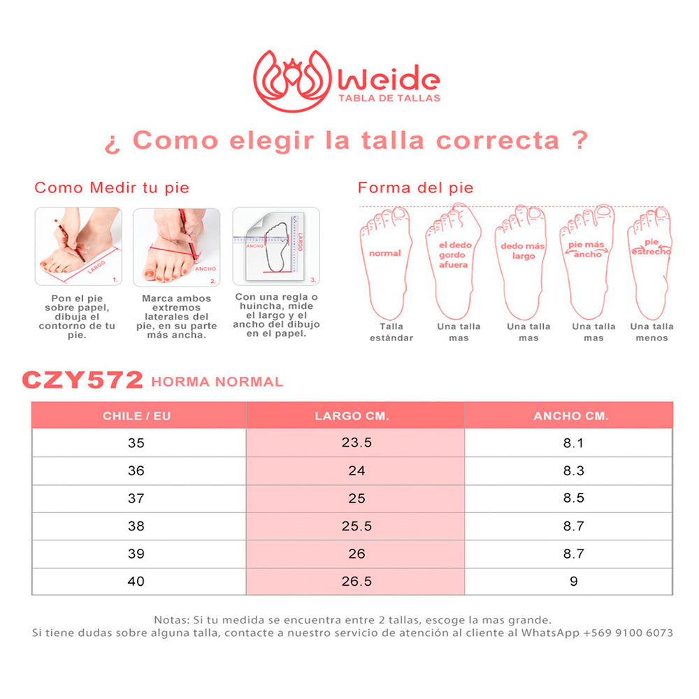 BOTINES TACO MUJER BEIGE WEIDE CZY572