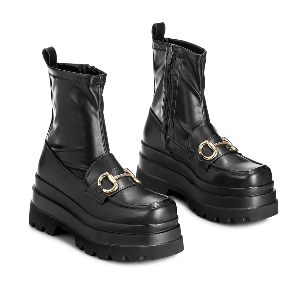 BOTINES PLATAFORMA MUJER NEGRO WEIDE CZY578