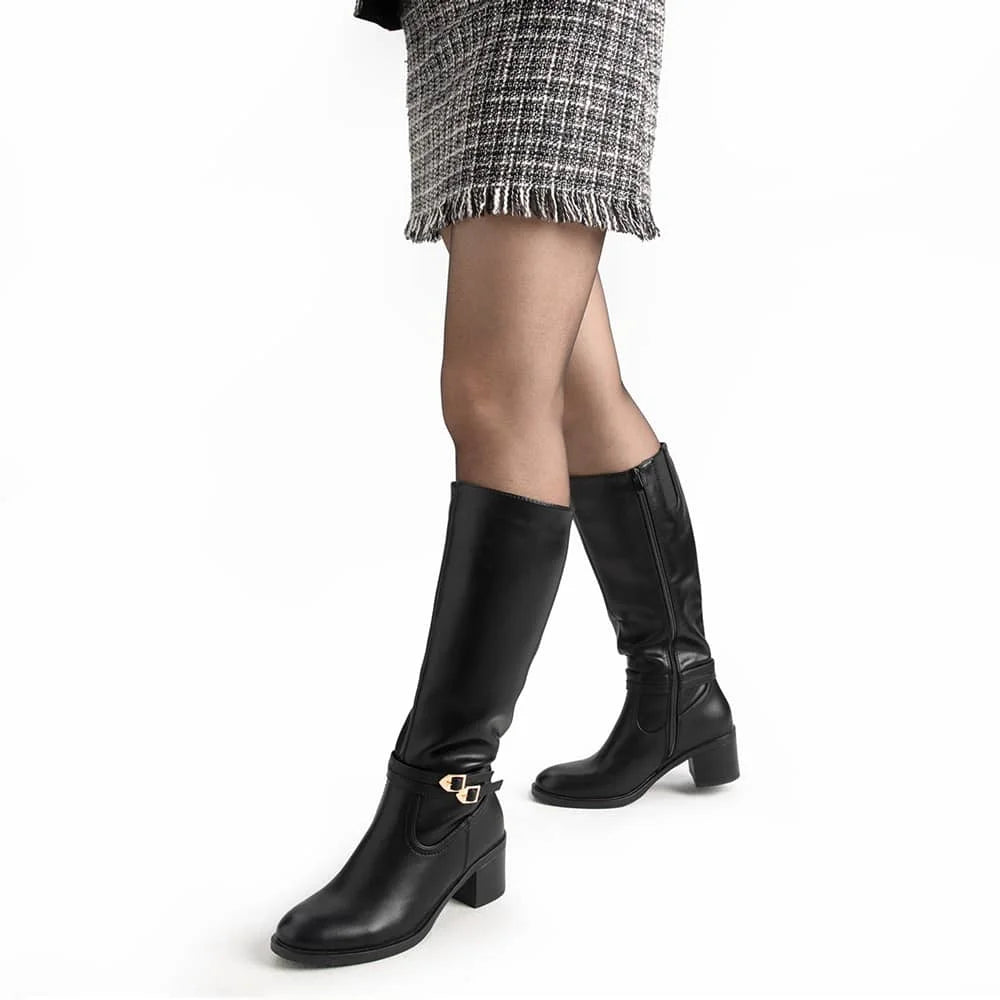 BOTAS TACO MUJER NEGRO WEIDE CZY582