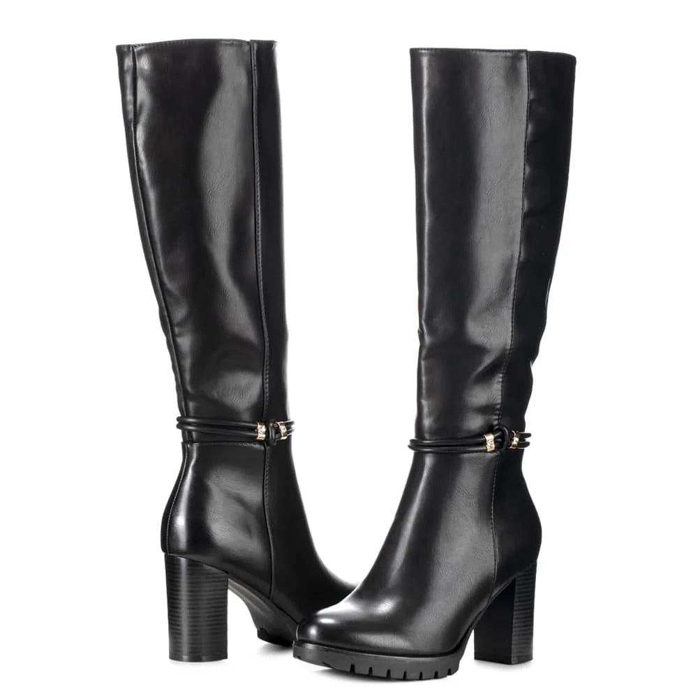 BOTAS TACO MUJER NEGRO WEIDE CZY583