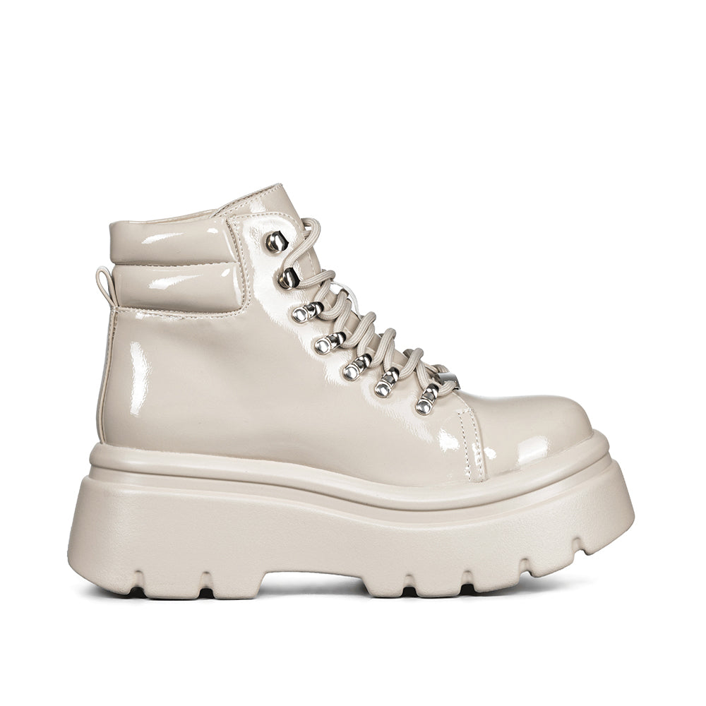 BOTINES PLATAFORMA MUJER BEIGE WEIDE DH56 – Weide