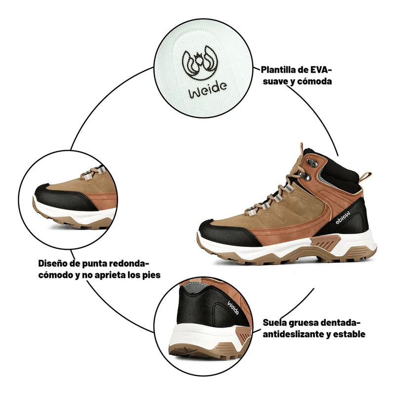 Botínes Plataforma Mujer Outdoor Pu Weide TFA218