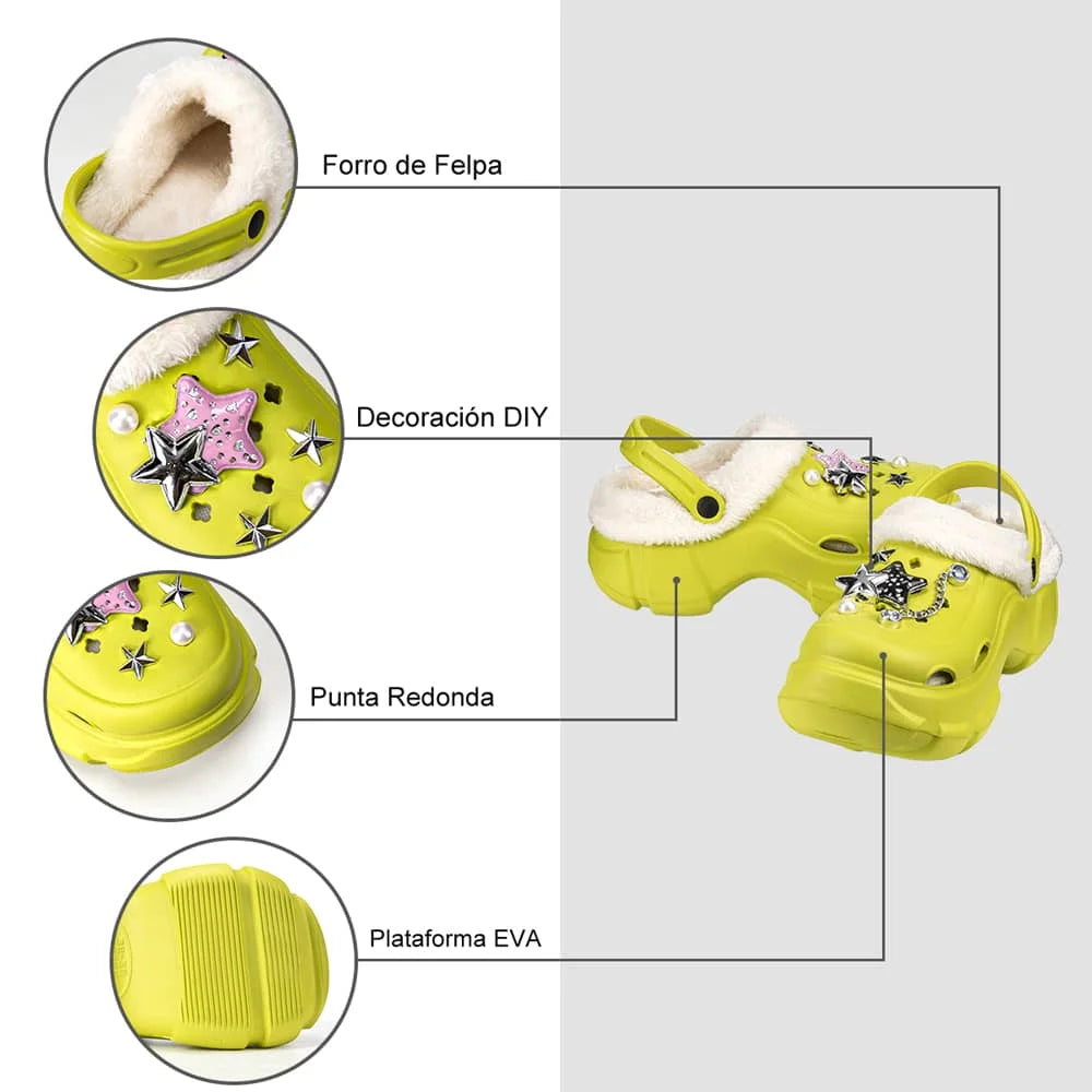 ZUECOS MUJER VERDE WEIDE GH119