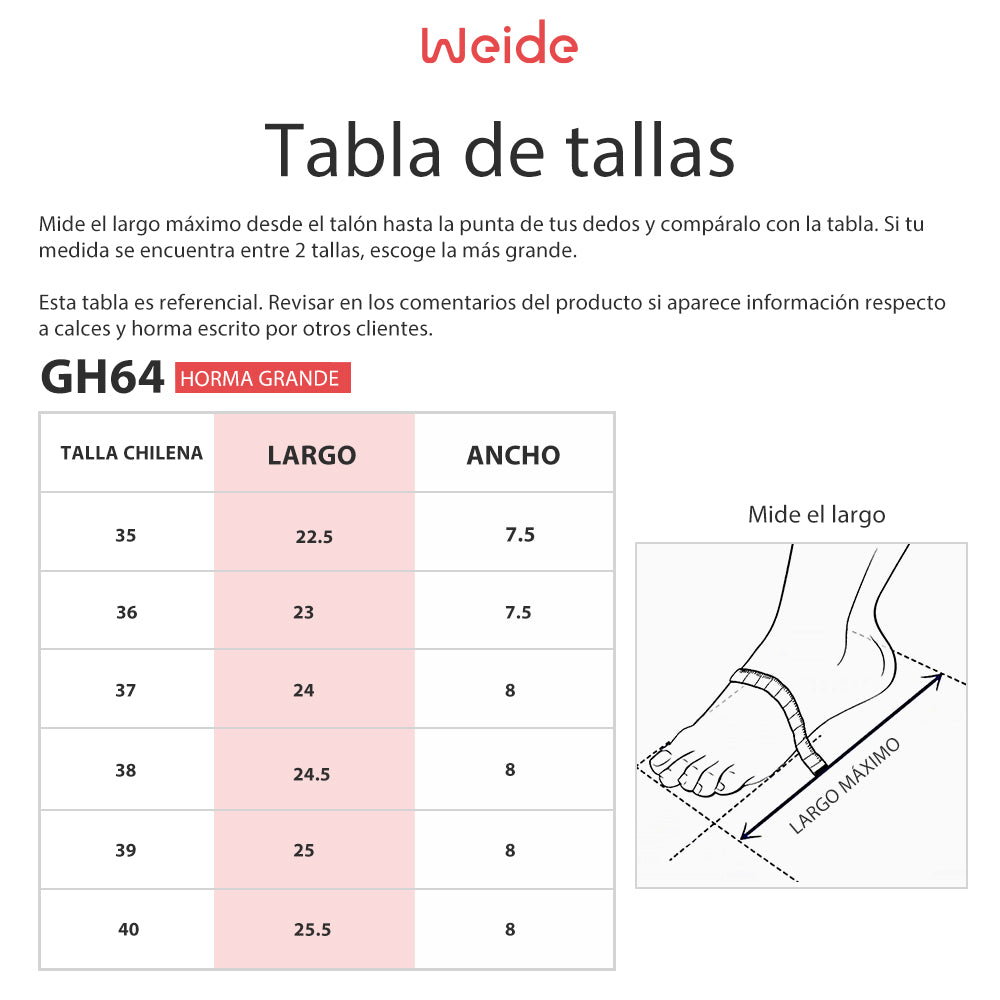 Sandalia Mujer Mentas Weide GH64
