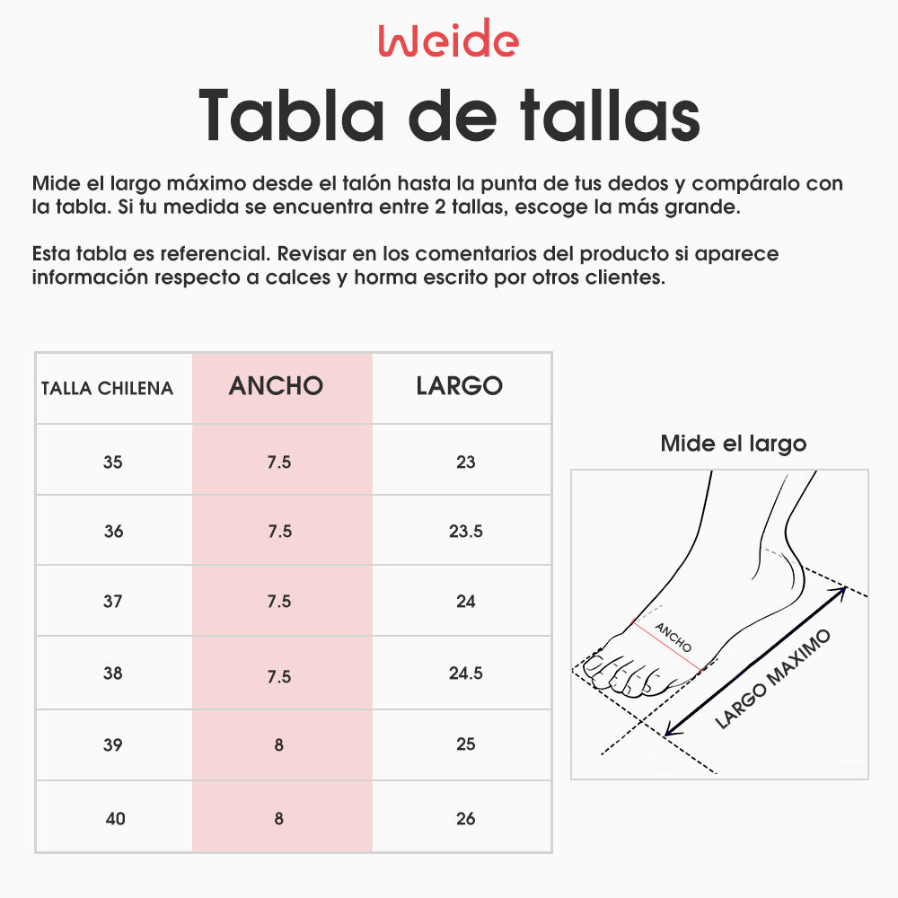 Zapato Mujer Leira Blanco Weide