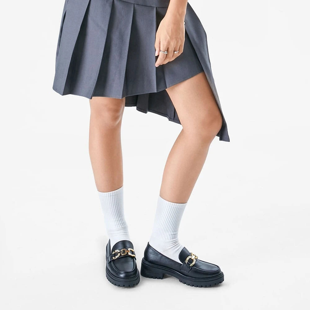 Mocasin Mujer Nieve Negro Weide