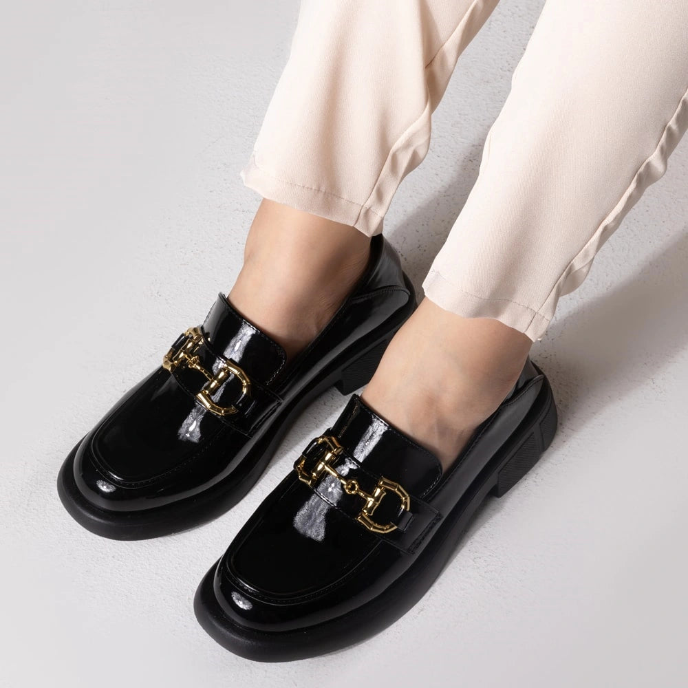 Mocasin Mujer Nieve Negro Weide