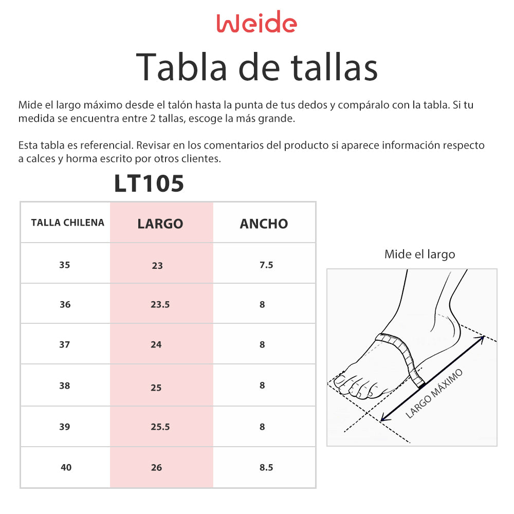 Sandalias Mujer Adelaida Negro Weide
