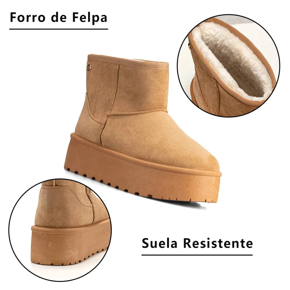 BOTAS DE NIEVE MUJER CAMEL WEIDE LT122