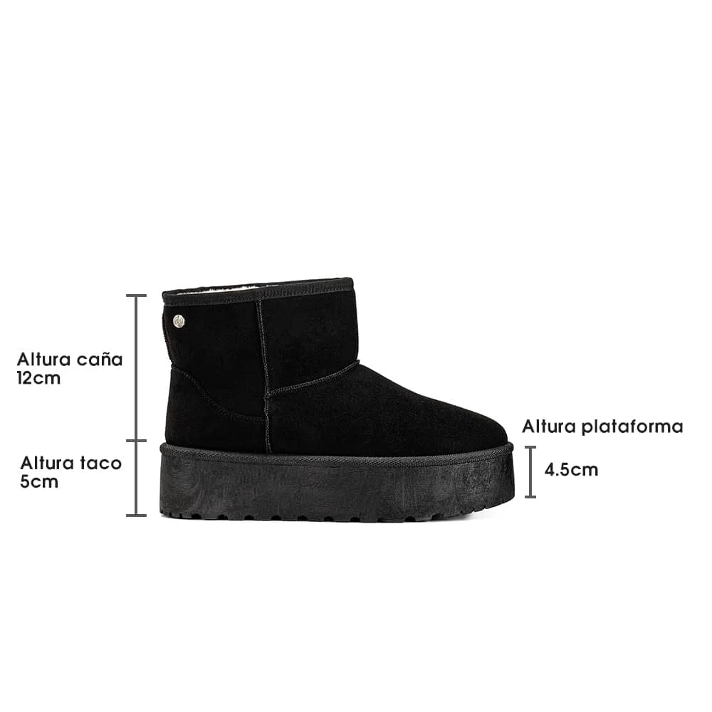 BOTAS DE NIEVE MUJER NEGRO WEIDE LT122