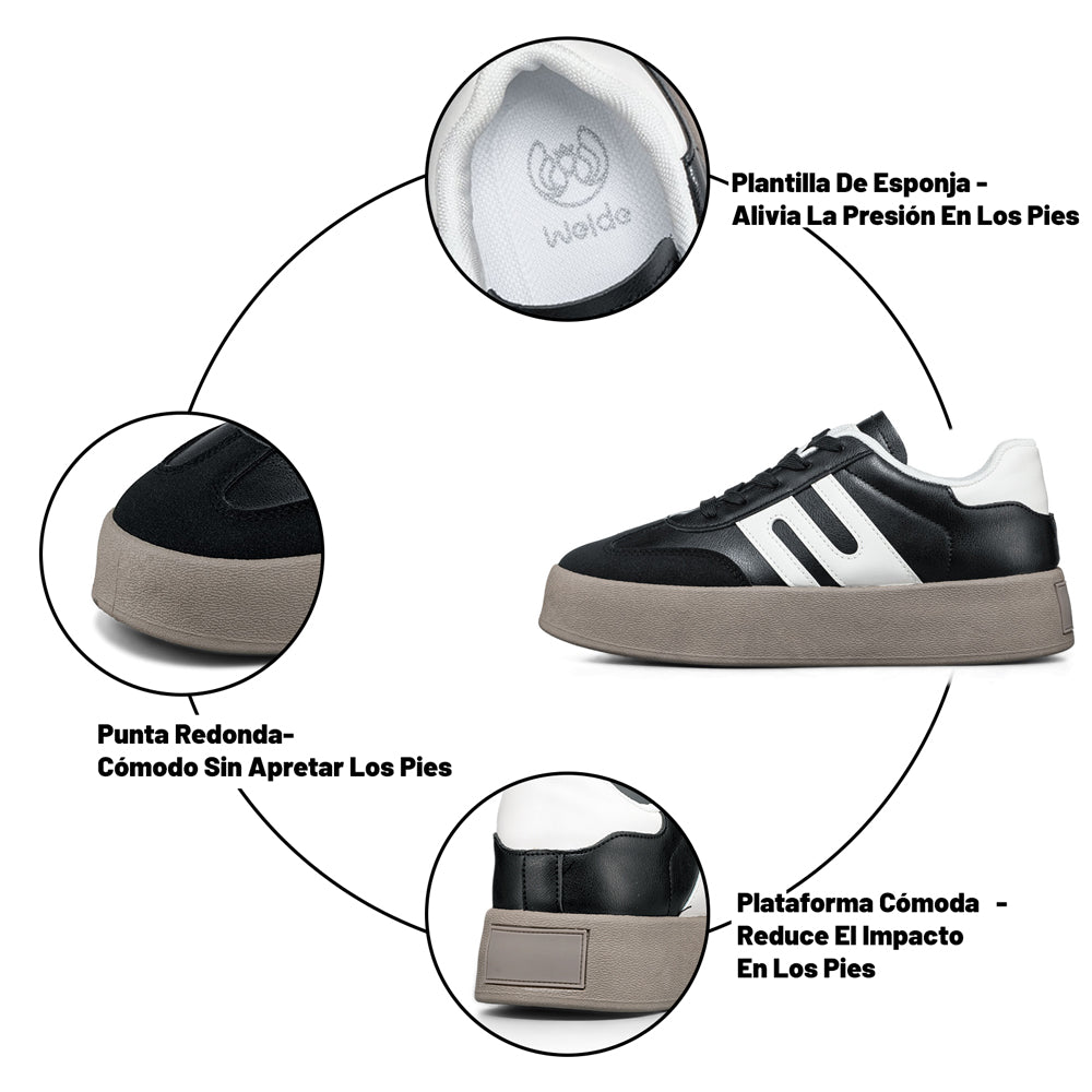 ZAPATILLAS MUJER PLATAFORMA WEIDE LT203