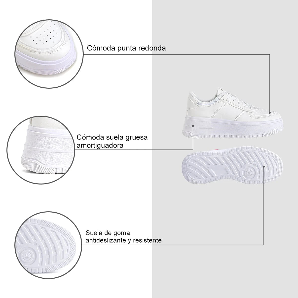 Zapatilla Mujer Oihane Blanco Weide