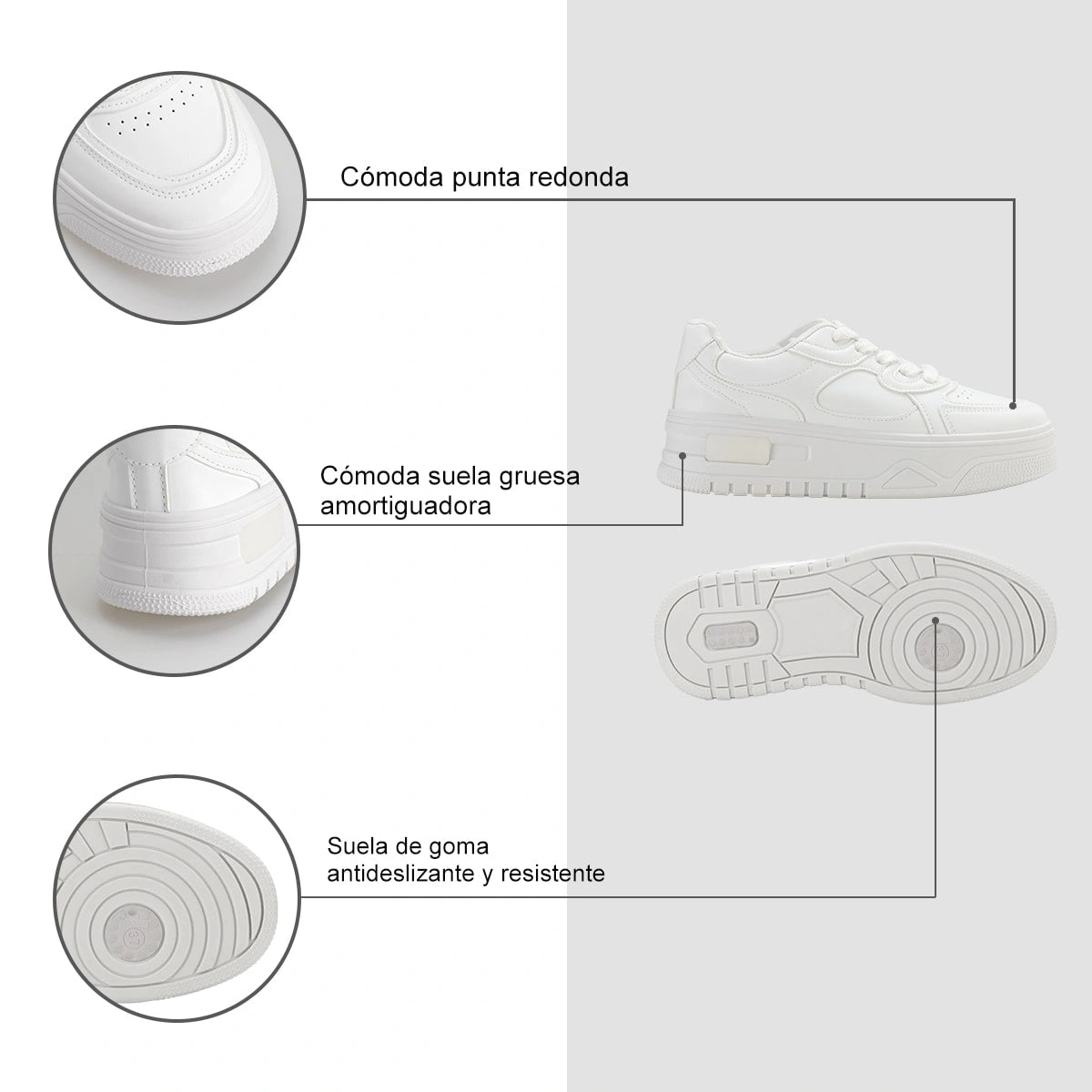 Zapatilla Mujer Ileana Blanco Weide