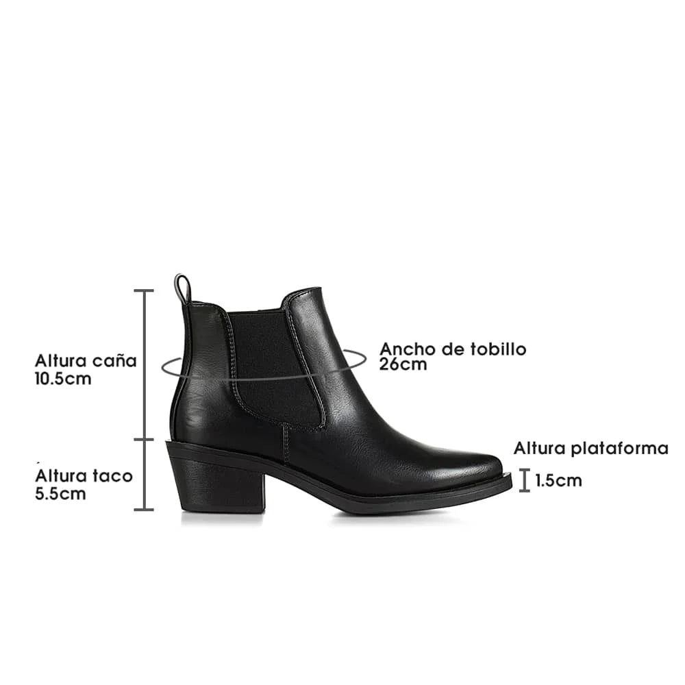 Botin Mujer Celia Negro Weide