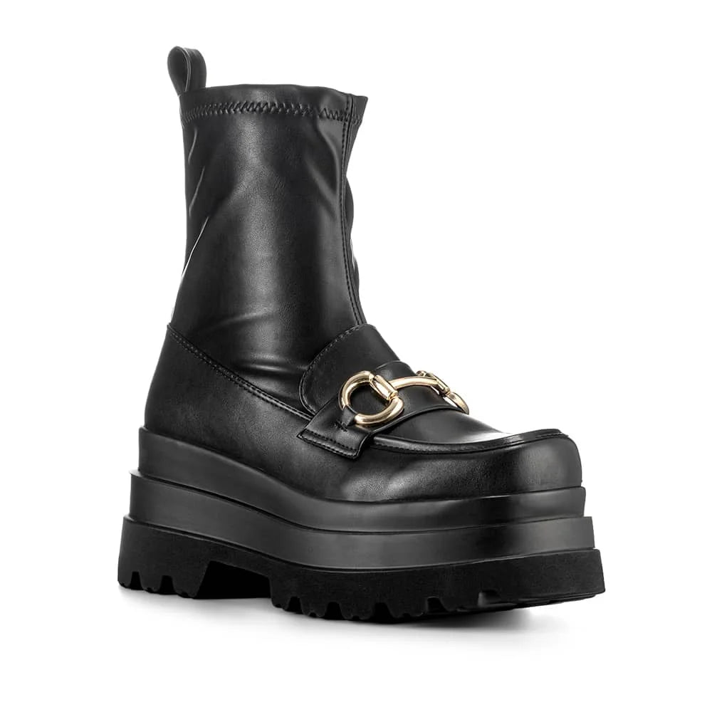 BOTINES PLATAFORMA MUJER NEGRO WEIDE CZY578