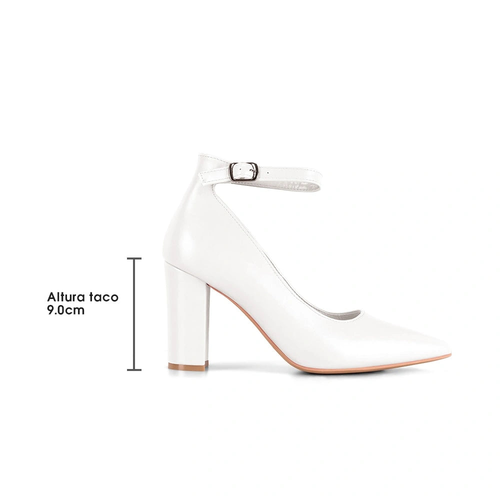 Zapatos Taco Mujer Anastasia Blanco Weide
