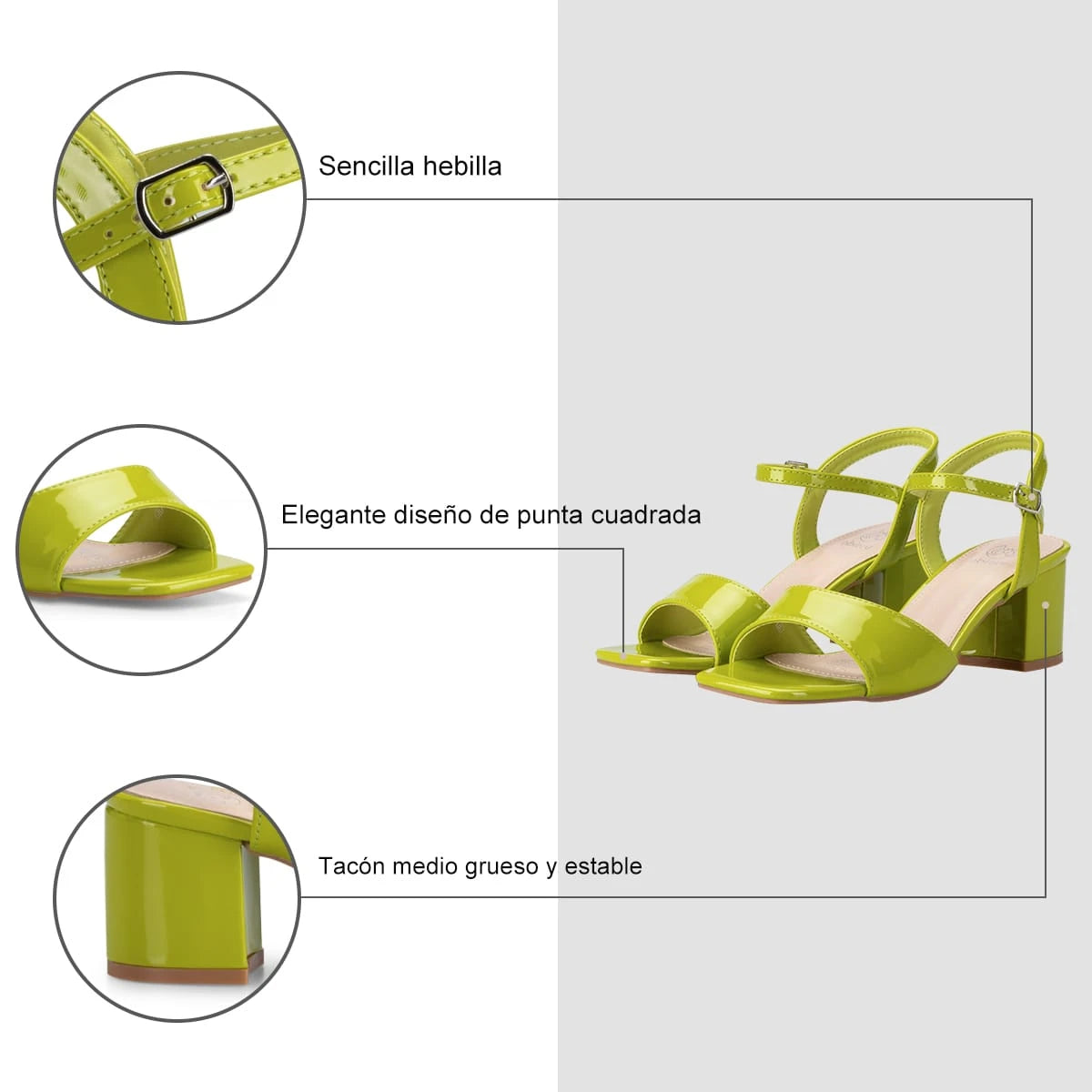 Sandalias Mujer Belala Verde Weide