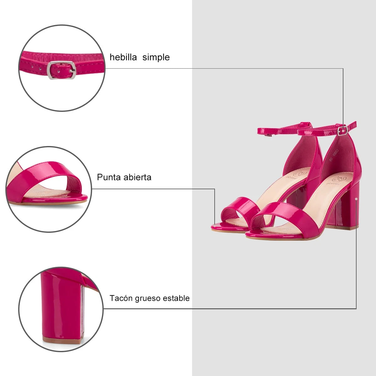 Sandalias Mujer Estela Durazno Weide