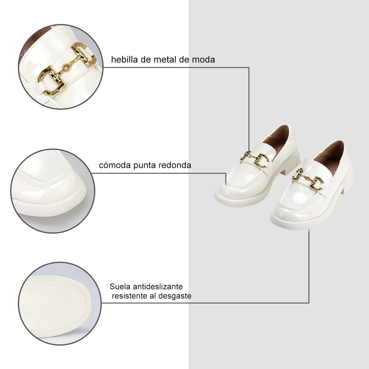 Mocasin Mujer Casalia Blanco Weide GH86
